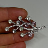 925 Sterling Silver Van Dell Spinel Brooch
