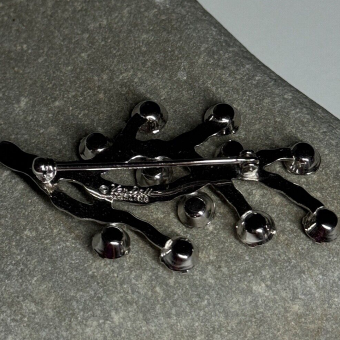925 Sterling Silver Van Dell Spinel Brooch