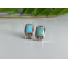 Vintage 925 Sterling Silver Turquoise Earrings