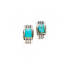 Vintage 925 Sterling Silver Turquoise Earrings
