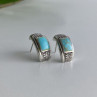 Vintage 925 Sterling Silver Turquoise Earrings