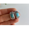 Vintage 925 Sterling Silver Turquoise Earrings
