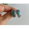 Vintage 925 Sterling Silver Turquoise Earrings