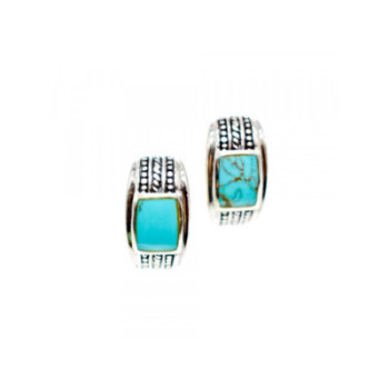 Vintage 925 Sterling Silver Turquoise Earrings