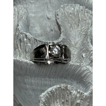 925 Sterling Silver Sapphire Men's Ring Size 11