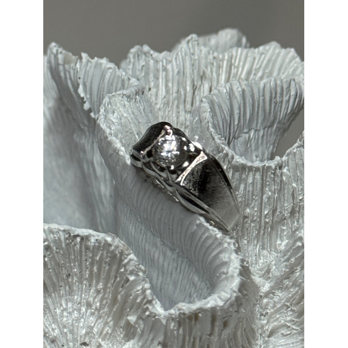 925 Sterling Silver Sapphire Men's Ring Size 11