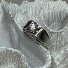 925 Sterling Silver Sapphire Men'S Ring Size 11
