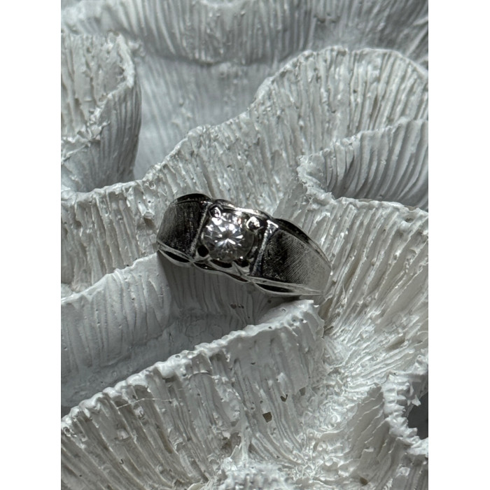 925 Sterling Silver Sapphire Men's Ring Size 11