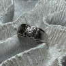 925 Sterling Silver Sapphire Men'S Ring Size 11