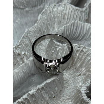 925 Sterling Silver Sapphire Men's Ring Size 11