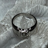 925 Sterling Silver Sapphire Men'S Ring Size 11