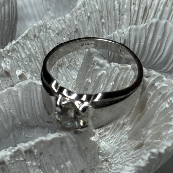 925 Sterling Silver Sapphire Men'S Ring Size 11