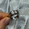925 Sterling Silver Sapphire Men'S Ring Size 11