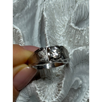 925 Sterling Silver Sapphire Men's Ring Size 11