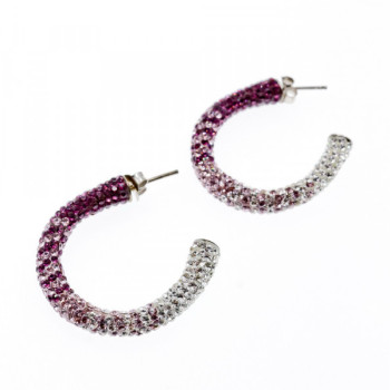 925 Sterling Silver Multicolor CZ Stud Earrings