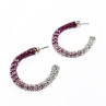925 Sterling Silver Multicolor CZ Stud Earrings