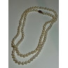 14K YELLOW GOLD FRESHWATER PEARL NECKLACE LENGTH 30 INCH