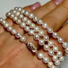 14K Yellow Gold Freshwater Pearl Necklace Length 30 Inch