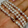 14K Yellow Gold Freshwater Pearl Necklace Length 30 Inch