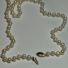 14K Yellow Gold Freshwater Pearl Necklace Length 30 Inch