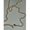 14K YELLOW GOLD FRESHWATER PEARL NECKLACE LENGTH 30 INCH