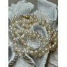 14K YELLOW GOLD FRESHWATER PEARL NECKLACE LENGTH 30 INCH