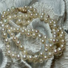 14K Yellow Gold Freshwater Pearl Necklace Length 30 Inch