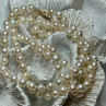 14K Yellow Gold Freshwater Pearl Necklace Length 30 Inch