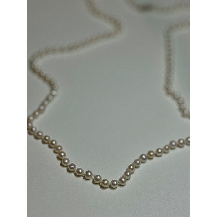 14K YELLOW GOLD FRESHWATER PEARL NECKLACE LENGTH 30 INCH