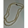 14K YELLOW GOLD FRESHWATER PEARL NECKLACE LENGTH 30 INCH