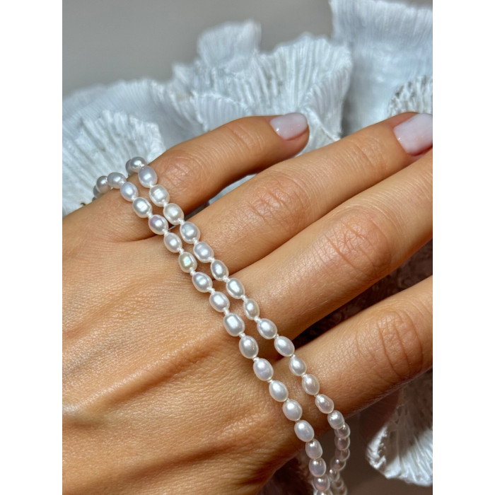 14K YELLOW GOLD CLASP FRESH WATER PEARL NECKLACE 18 Inch