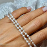 14K Yellow Gold Clasp Fresh Water Pearl Necklace 18 Inch