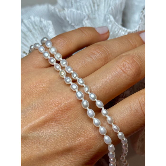 14K YELLOW GOLD CLASP FRESH WATER PEARL NECKLACE 18 Inch