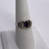 925 Sterling Silver Amethyst Ring Size 8