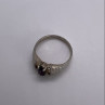 925 Sterling Silver Amethyst Ring Size 8