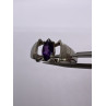 925 Sterling Silver Amethyst Ring Size 8