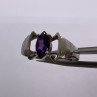 925 Sterling Silver Amethyst Ring Size 8
