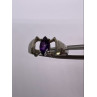 925 Sterling Silver Amethyst Ring Size 8