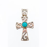 925 Sterling Silver Turquoise Cross Pendant