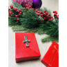 925 Sterling Silver Turquoise Cross Pendant