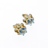 925 Sterling Silver Blue Spinel Stud Earrings