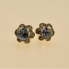 925 Sterling Silver Blue Spinel Stud Earrings