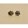 925 Sterling Silver Blue Spinel Stud Earrings