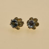 925 Sterling Silver Blue Spinel Stud Earrings