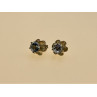 925 Sterling Silver Blue Spinel Stud Earrings