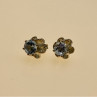 925 Sterling Silver Blue Spinel Stud Earrings
