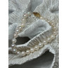 14K YELLOW GOLD CLASP FRESH WATER PEARL BRACELET 7 Inch