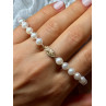 14K YELLOW GOLD CLASP FRESH WATER PEARL BRACELET 7 Inch