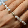 14K Yellow Gold Clasp Fresh Water Pearl Bracelet 7 Inch