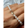 14K YELLOW GOLD CLASP FRESH WATER PEARL BRACELET 7 Inch